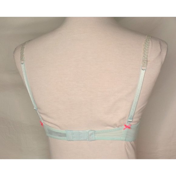 HEIDI KLUM Mon Coeur Lace Balconette Underwire Bra Blue 32C NEW - Picture 7 of 8